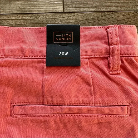 Men’s size 30 9” Shorts NWT 14th & Union from Nordstrom Coral Faded color - Picture 3 of 9